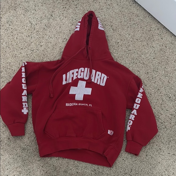 Lifeguard Red Hoodie - Picture 1 of 1
